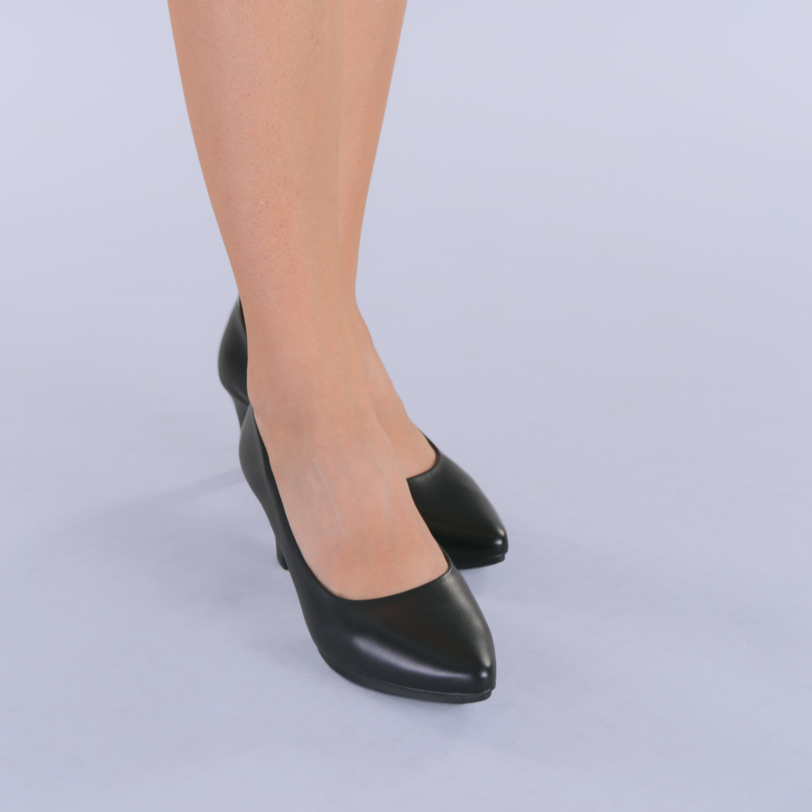Pantofi dama piele cu toc Tesa negri, 2 - Kalapod.net